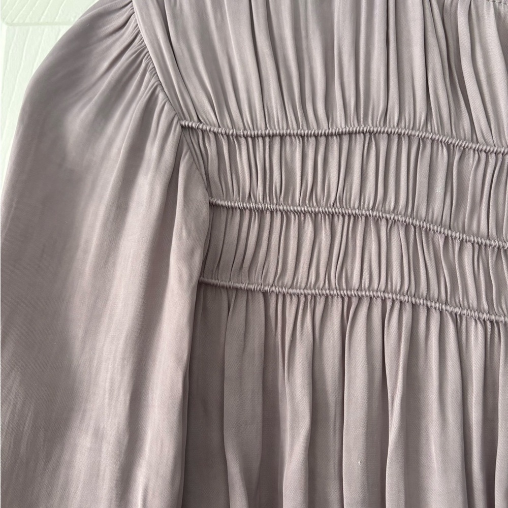 Current Air Women's Sz Small Light Purple Long Sleeve Satin Top Good Condition - Picture 8 of 8